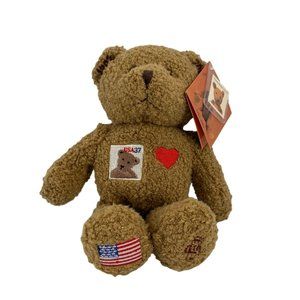 United Postal Service Plush Teddy Bear Collectible Centennial Stamp USPS Tag 10"
